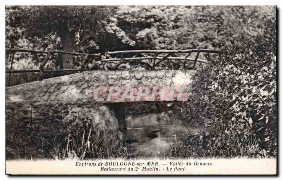 Entorno de BOULOGNE-SUR-MER — Valle del Denacre — Restaurante del 2° Molino — El Puente