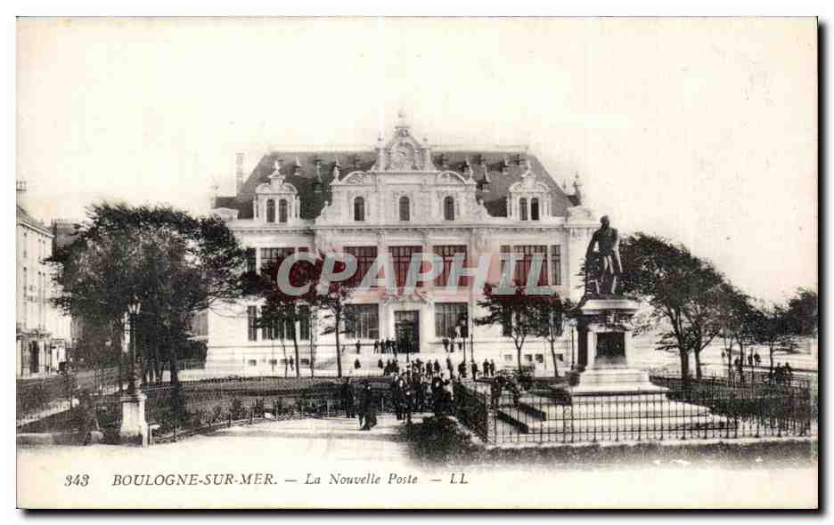 CPA BOULOGNE-SUR-MER - La Nouvelle poste - LL