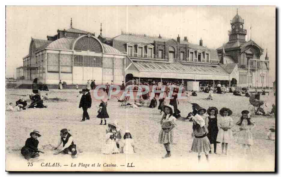 CPA CALAIS - La Plage et le Casino - LL 