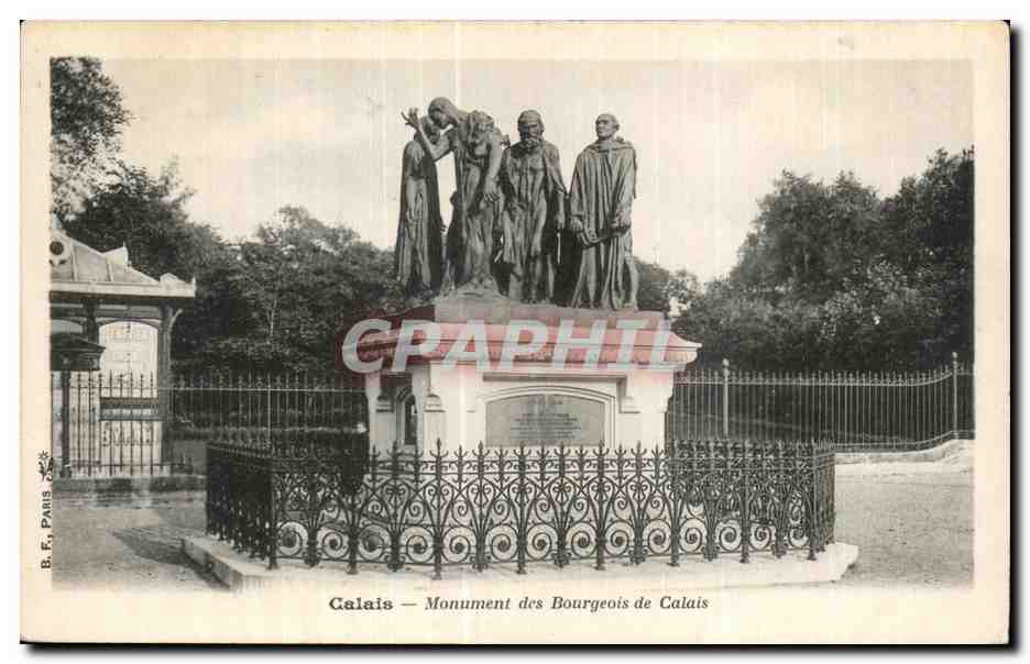 CPA Calais - Monument des Bourgeois de Calais