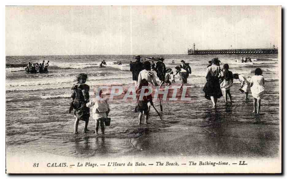 CPA CALAIS - La Plage - L Heure du Bain
