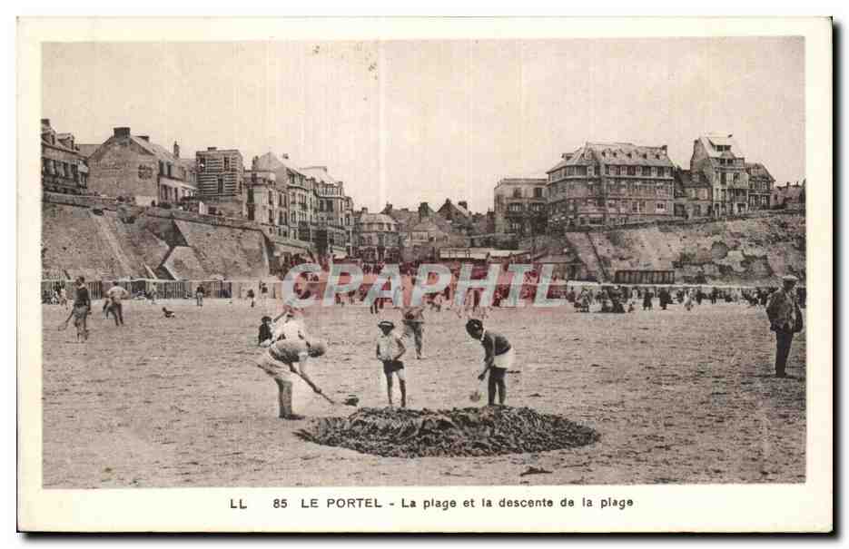 CPA LE PORTEL - La plage et la descente da la plage