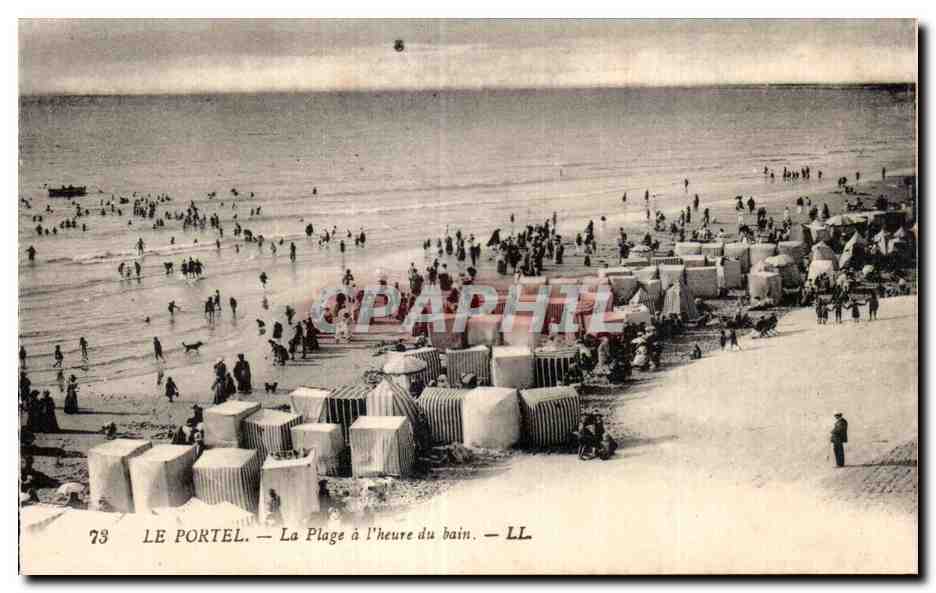 CPA LE PORTEL - La Plage a l herue du bain