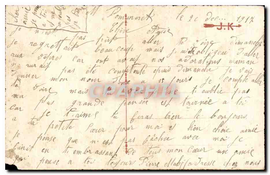 CPA Fantaisie Fleurs  — Verso