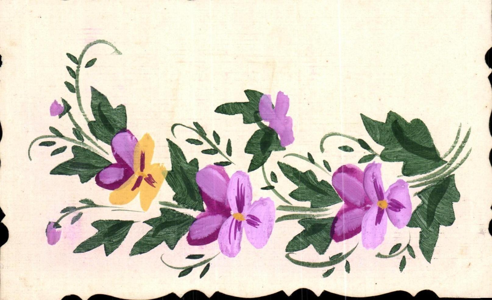 CPA Fantaisie Fleurs 