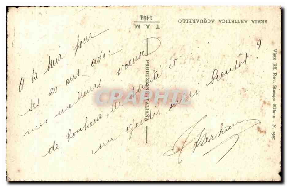 CPA Fantaisie Fleurs  — Verso