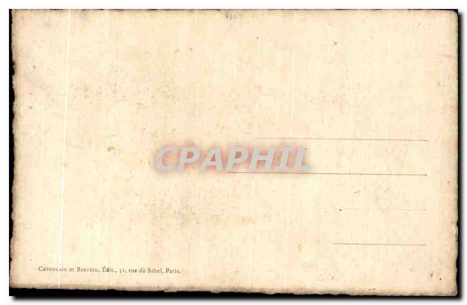 CPA Fantaisie Fleurs  — Verso