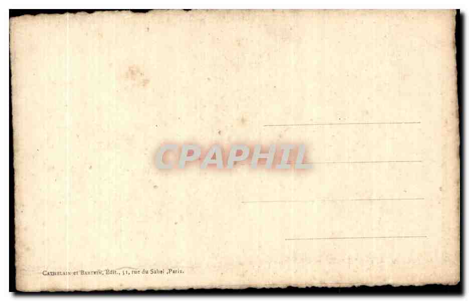 CPA Fantaisie Fleurs  — Verso