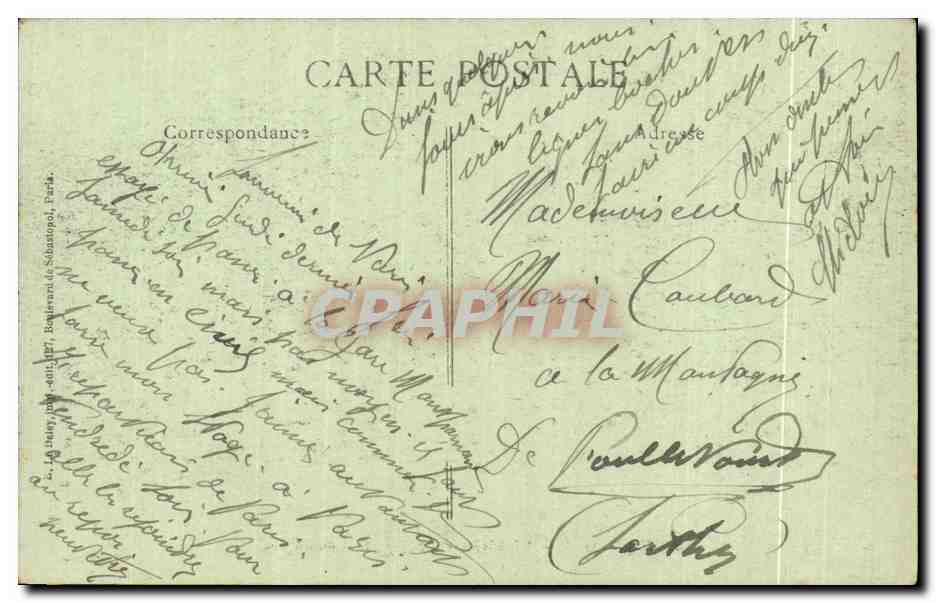 CPA Militaria Revue du 14 juillet 1917 Place de la Nation Paris  — Rückseite