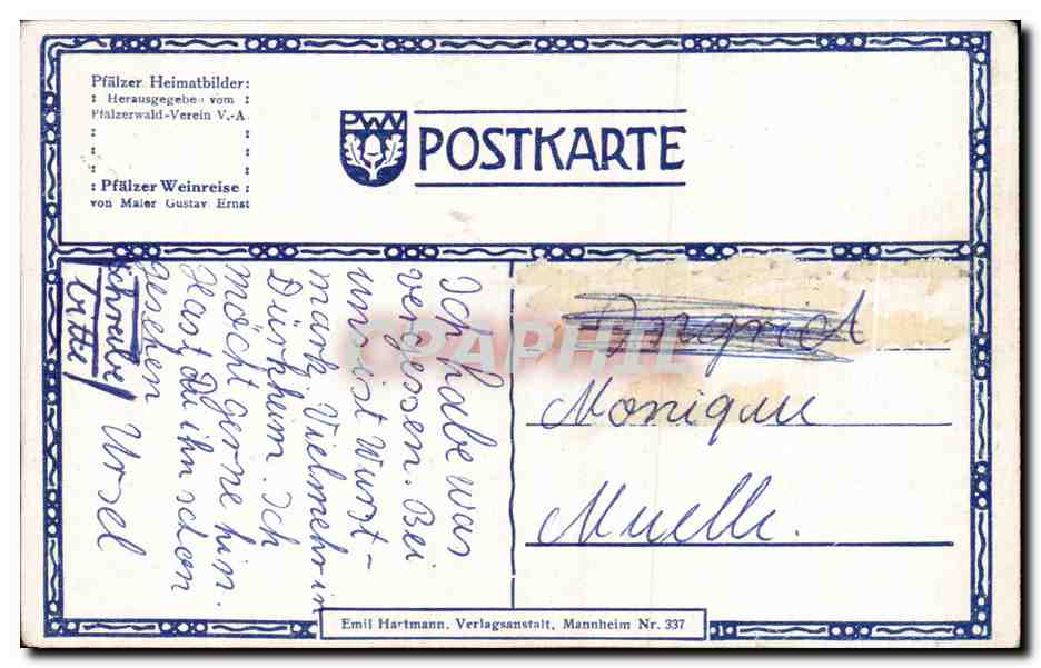 CPA Folklore Humour  — Rückseite