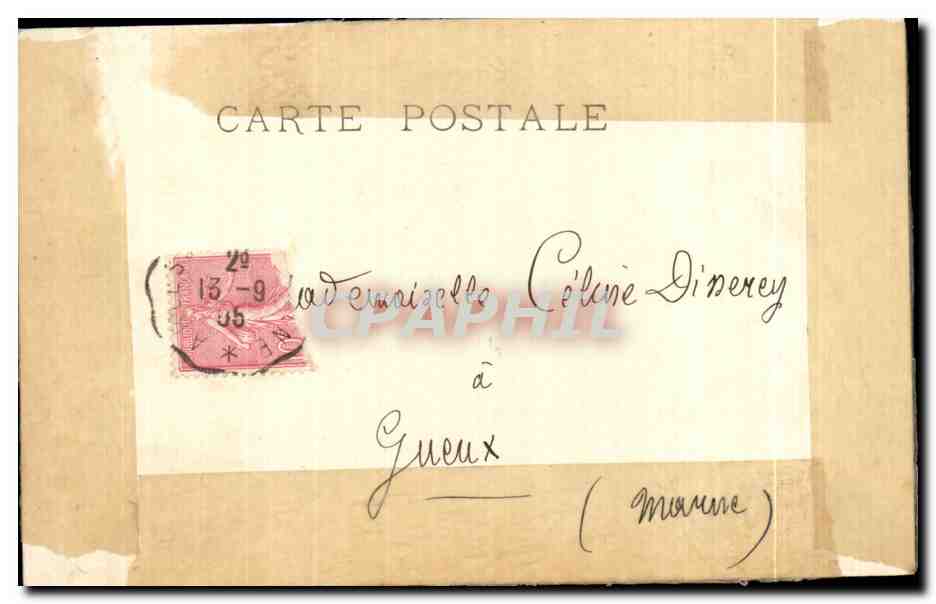 CPA Nu erotique Femme Salon 1905 Monod Le Reveil — Rückseite