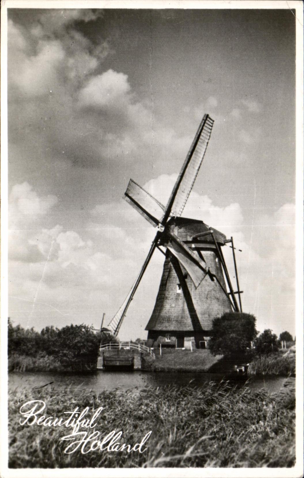 CPSM Holland Land of windmills Moulin 