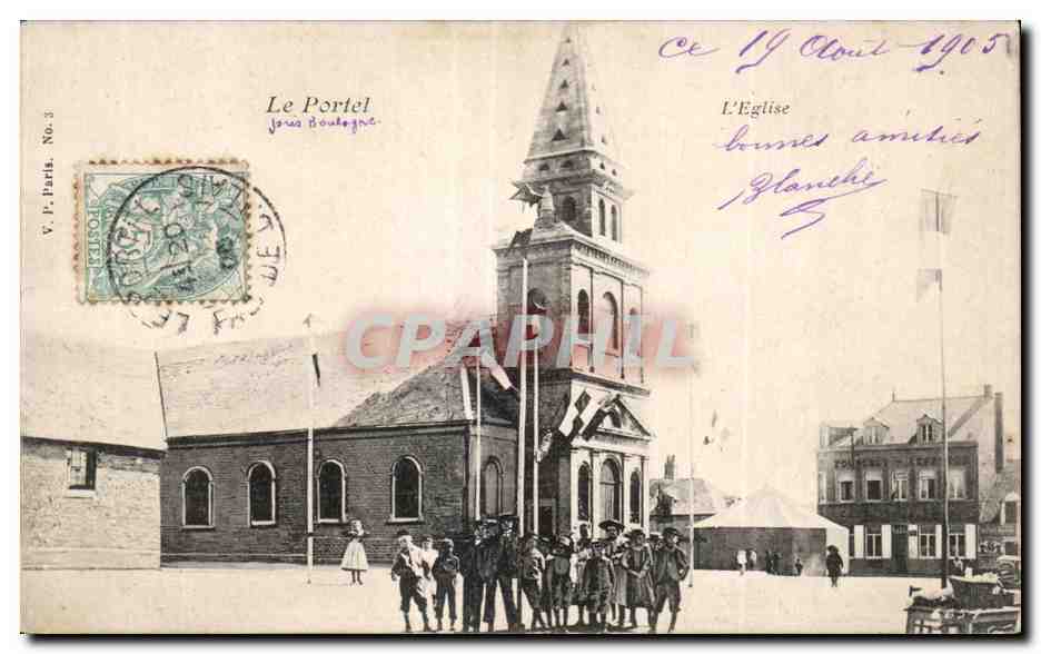 Le Portel — Église — V.P. Paris, No. 3