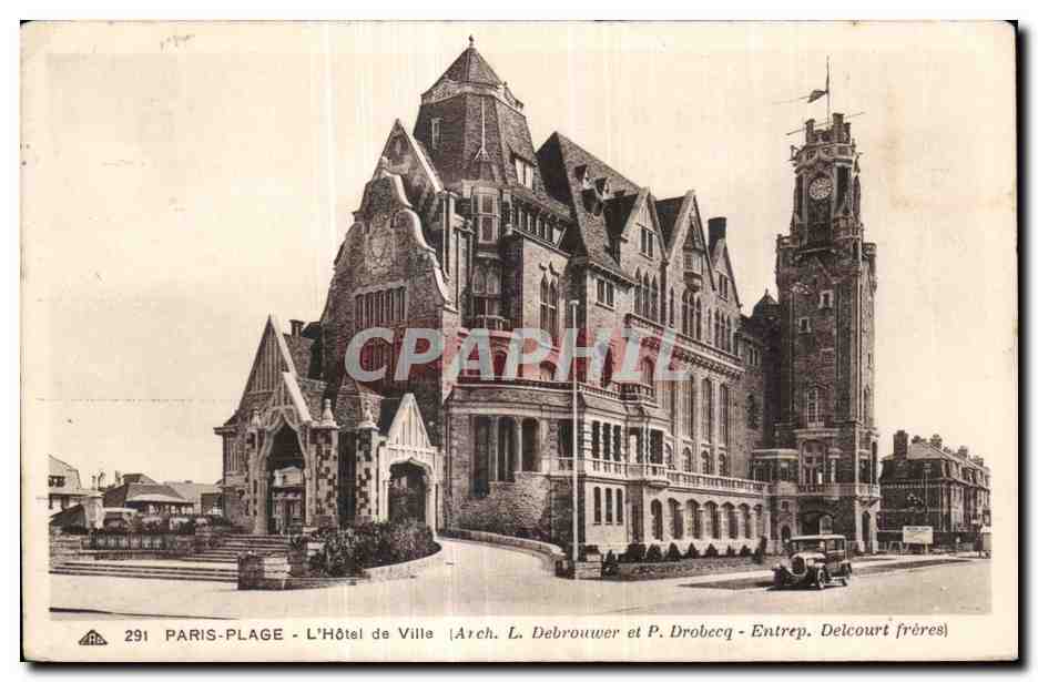CPA PARIS-PLAGE - L Hotel de Ville