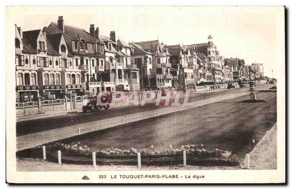 Le Touquet-Paris-Plage - La digue — éditeur CPAPHIL, n° de série 253