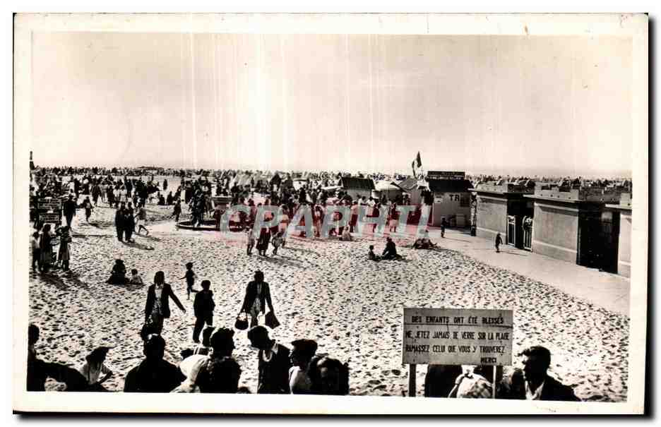 Trouville Beach — lively scene — publisher CPAPHIL, serial number not legible