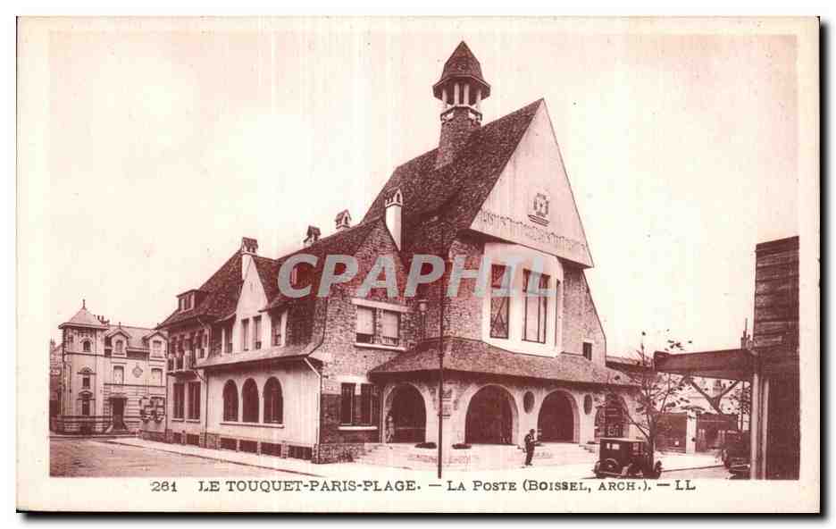 CPA LE TOUQUET-PARIS PLAGE -LA POSTE(BOISSEL ARCH ) -LL
