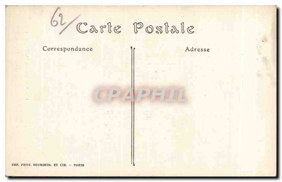 CPA Hesdin L Interieur De I Eglise — Back