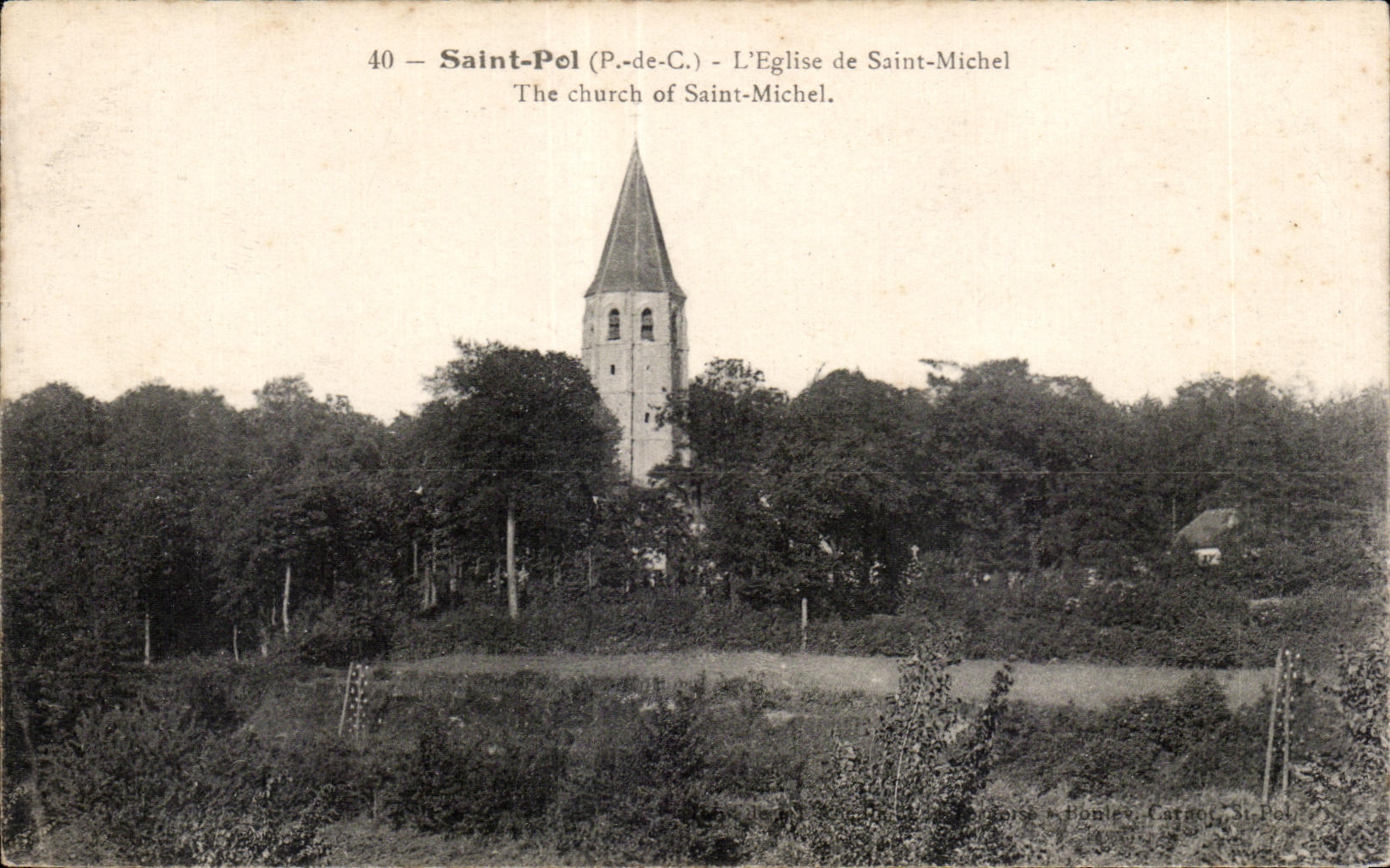 CPA Saint Poi L Eglise de Saint Michel The Church of Saint Michel