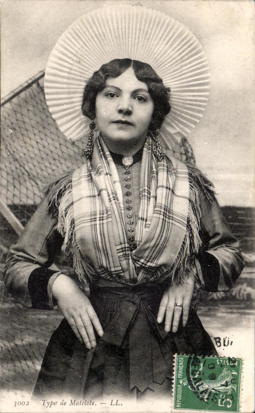 CPA Type de Matelote Folklore Costume 