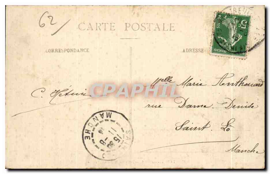 Montreuil-sur-Mer — Toren van Koningin Berthe — Lib. Fortaine-Segret — Achterkant