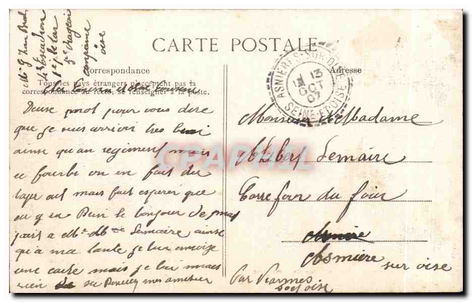 CPA Revue Du Juillet Dislocation Militaria Cheval Horse  — Rückseite