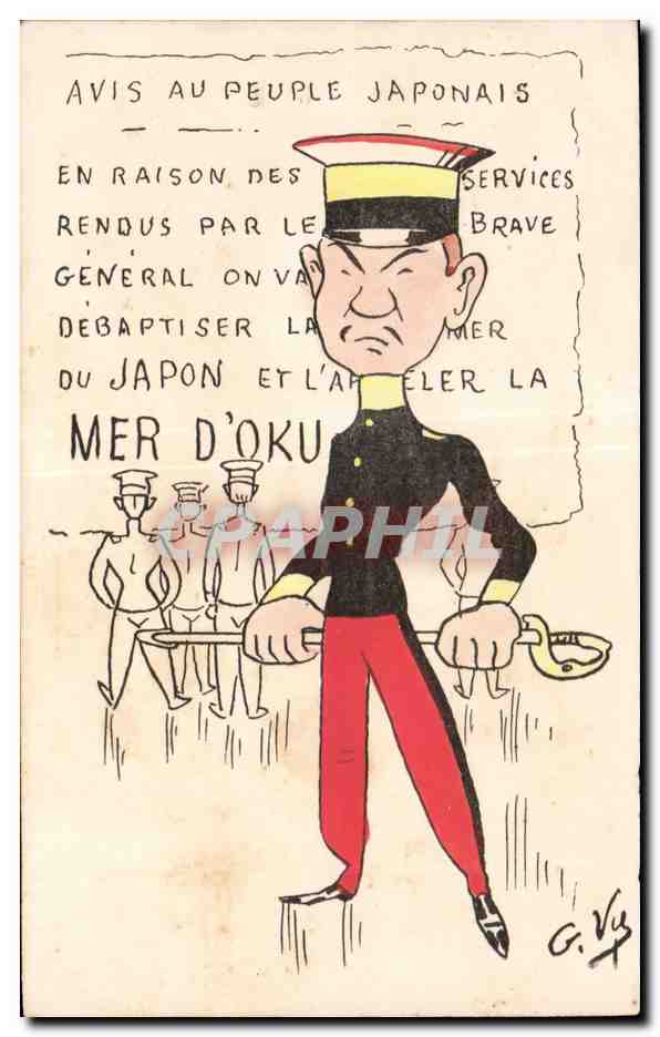 CPA Avis Au Peuple Japonais Militaria Japon Japan Nippon Mer d Oku