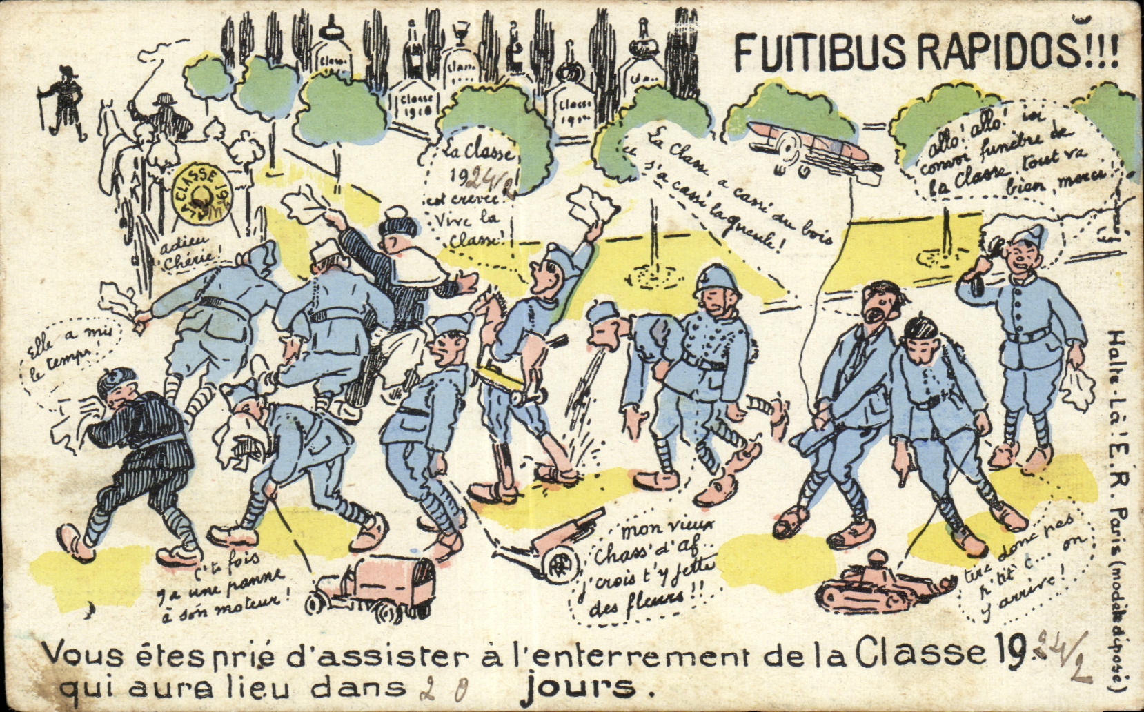 Enterrer la Classe 1924/2 — Fuitibus Rapidos!!! — Halte la E.R. Paris