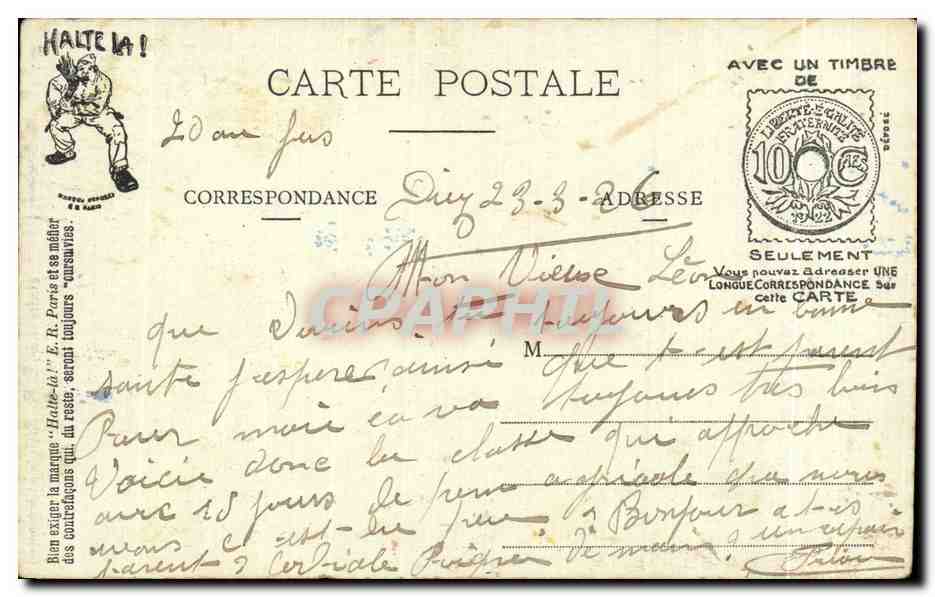 Enterrer la Classe 1924/2 — Fuitibus Rapidos!!! — Halte la E.R. Paris — Reverso