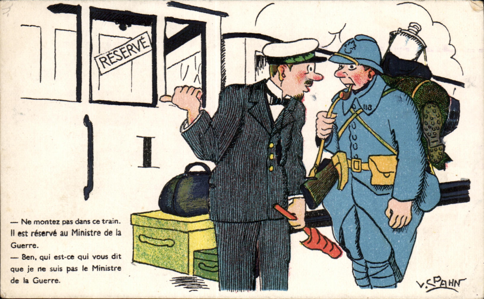 Train réservé au Ministre de la Guerre — V.S. PAHN