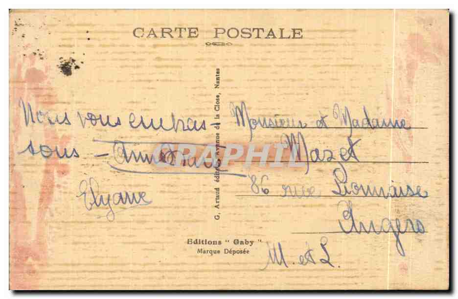 CPA Le Paquebot Normandie de la Compagnie Generale Transatlantique — Verso
