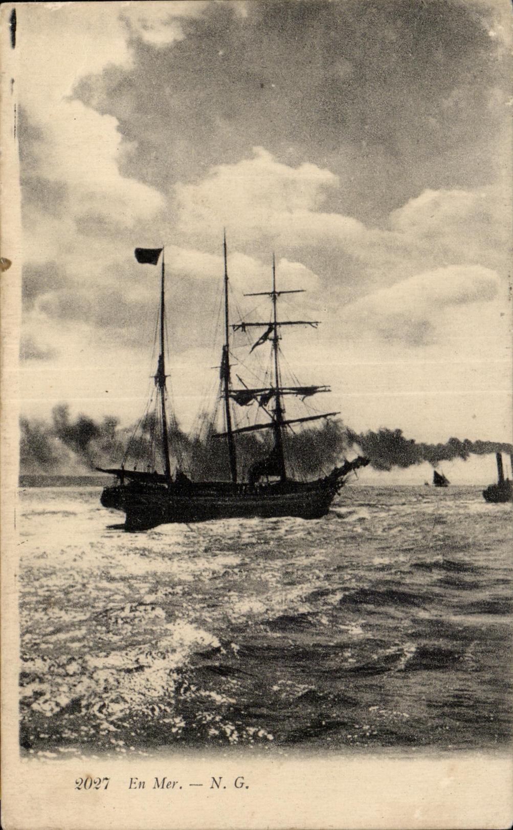 CPA En Mer Bateau Voilier 