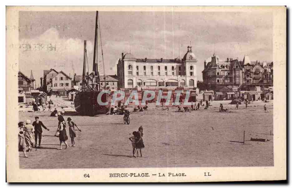 CPA BERCK-PLAGE - LA PLAGE Bateau