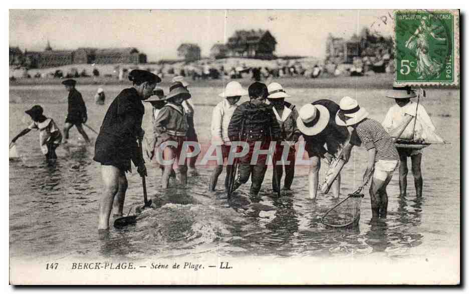 CPA BERCK-PLAGE - Scene de Plage Enfants