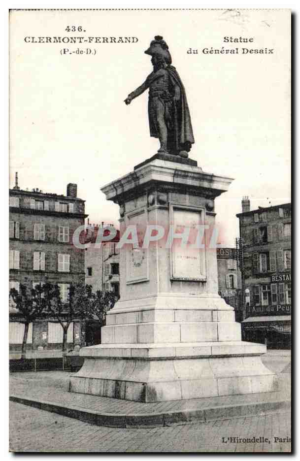 Clermont-Ferrand — Statue du Général Desaix — L'Hirondelle, Paris