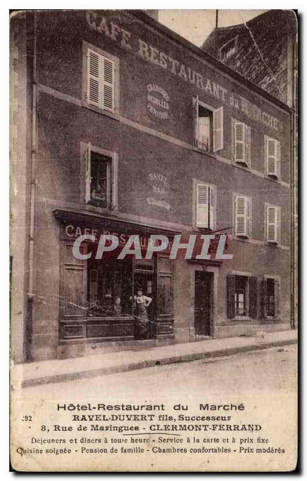 CPA CLERMONT-FERRAND - 8 Rue de Mavingues Cafe Restaurant Ravel Duvert