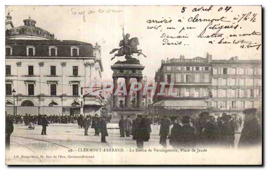 CPA CLERMONT-FERRAND - La Statue de Vercingetorix Place de Jaude