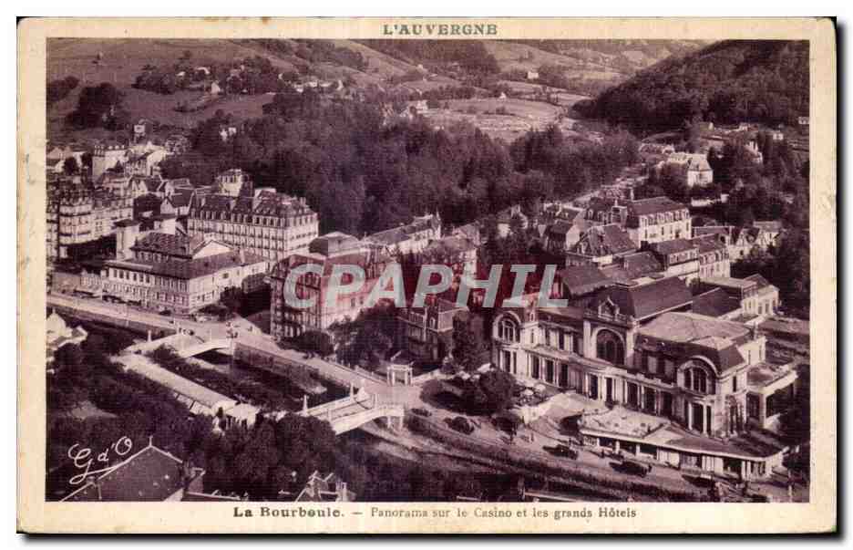 CPA La Bourboule - Panorana sur le Casino et les grands Hotels