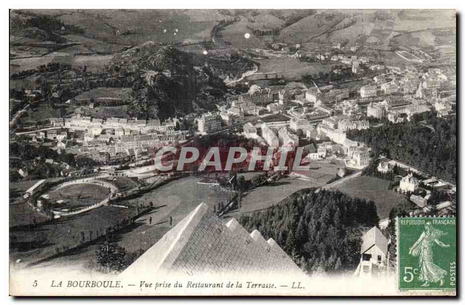CPA LA BOURBOULE - Vue prise du Restaurant de la Terrasse -LL 