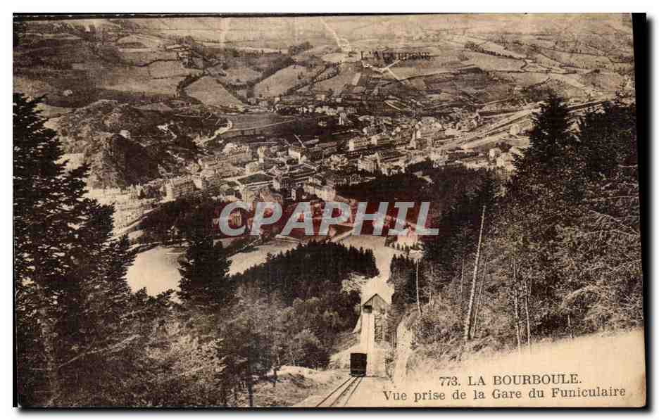 CPA LA BOURBOULE - Vue prise de la Gare du Funiculaire
