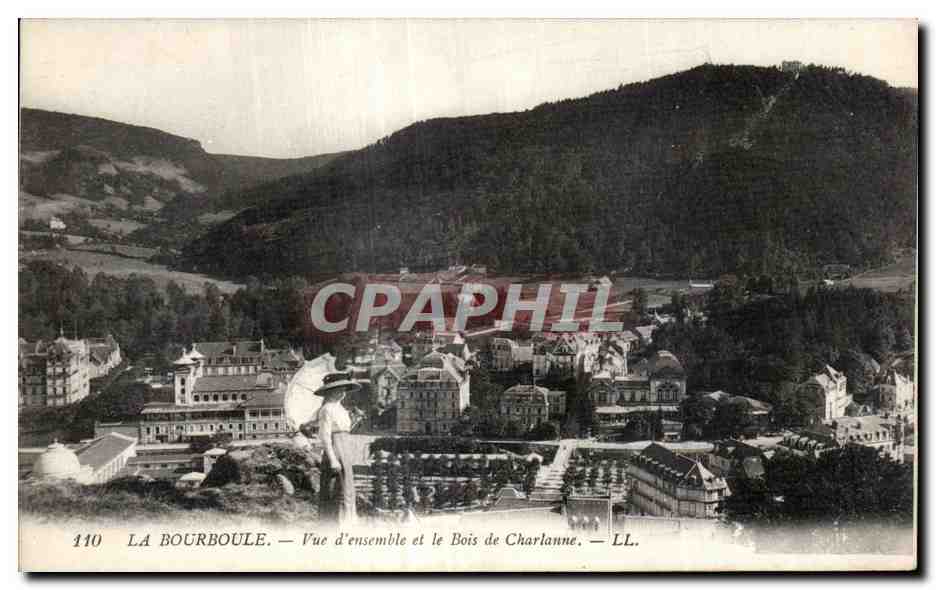 La Bourboule — Vue d'ensemble et le Bois de Charlanne — LL.