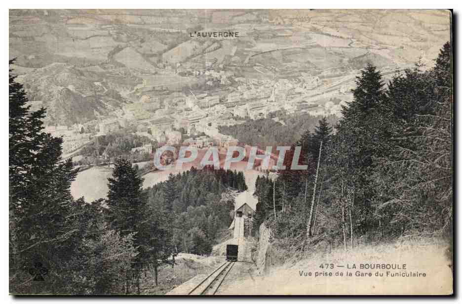 CPA LA BOURBOULE - Vue prise de la Gare du Funiculaire