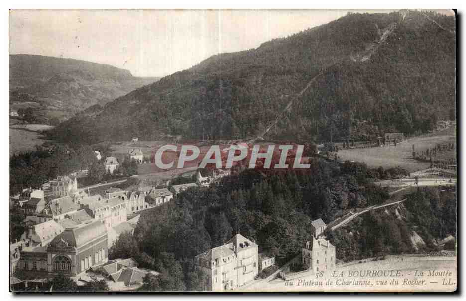 CPA LA BOURBOULE - La Moutee du Plateau de Charlanne vue du Rocher - LL 