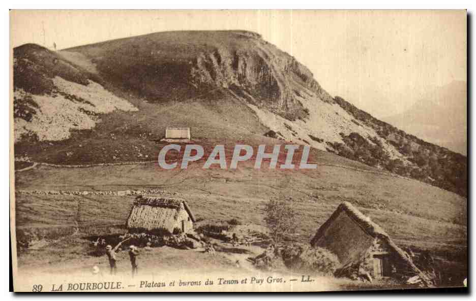 CPA La Bourboule Plateau et burons du Tenon et Puy Gros