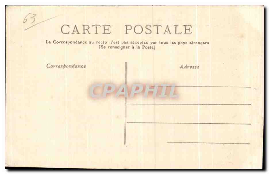 CPa Le Sancy et la vallee du Mont Dore  — Verso