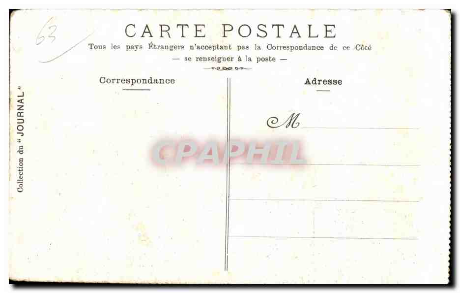 CPA Le Mont Dore La vallee du Sancy — Verso