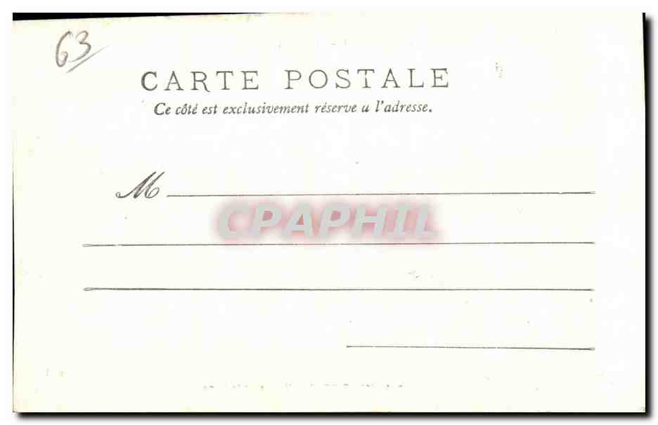 CPA Le Mont Dore Vallee de la Dore Vaches — Verso