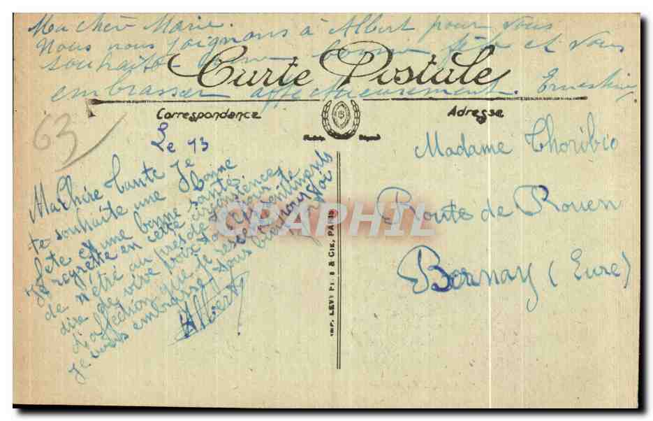 CPA Le Mont Dore Etablissement thermal Salle des Gargarismes — Verso