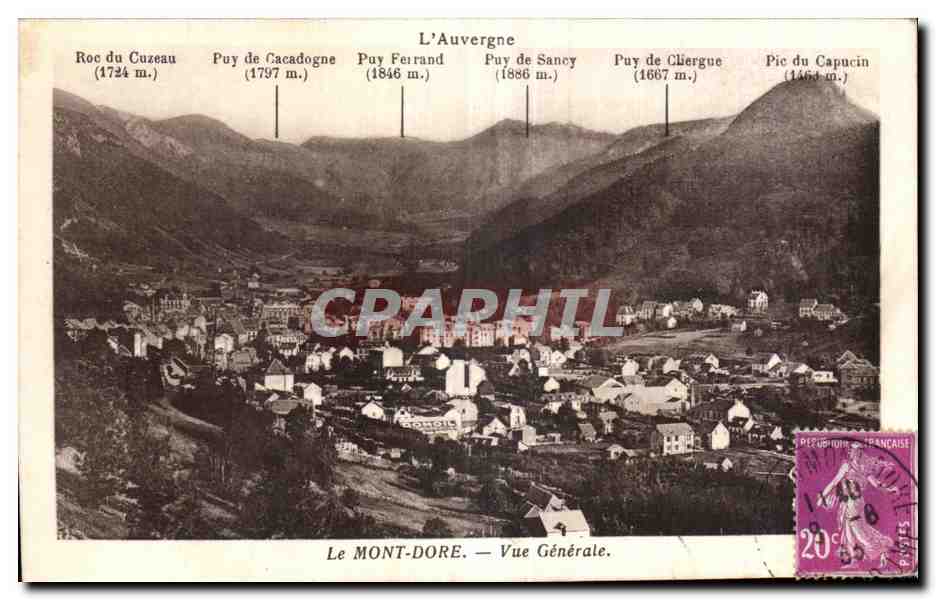 CPA Le Mont Dore Vue generale