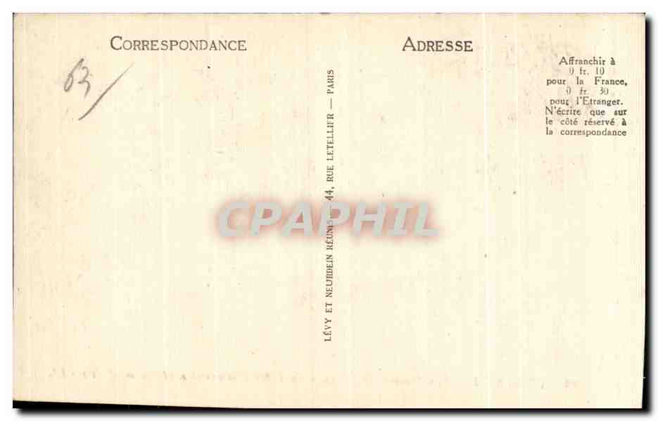 CPA Le Mont Dore Sommet du Sancy La table d orientation  — Verso